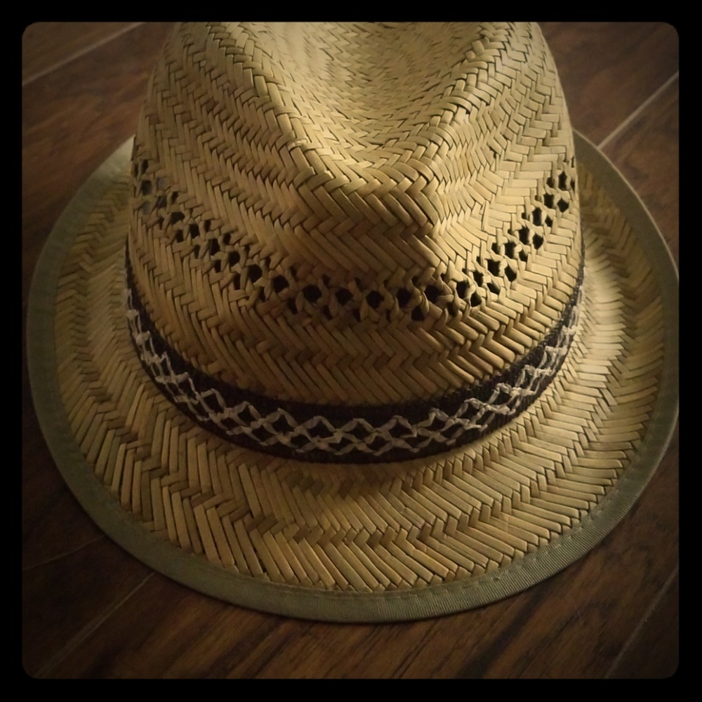 San diego hat co straw fedora sun hat. NWT